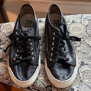 Frye Black Leather Women's Sneakers